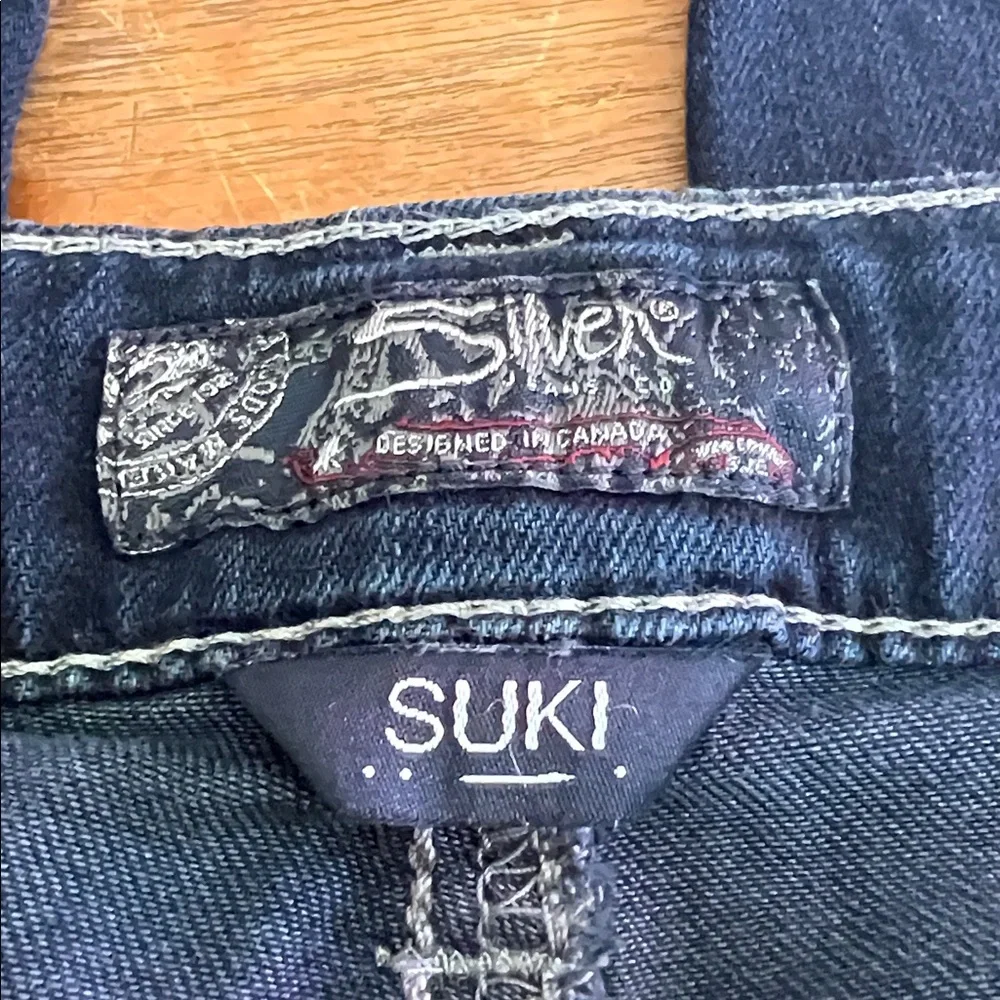 Silver Suki  Jesns Mid Capri 18 - Picture 2 of 13